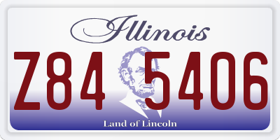 IL license plate Z845406
