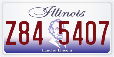 IL license plate Z845407