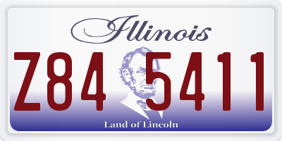 IL license plate Z845411