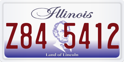 IL license plate Z845412