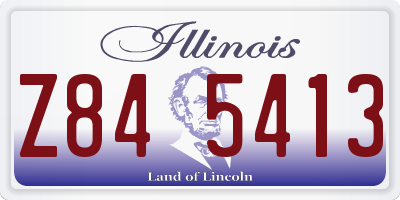 IL license plate Z845413