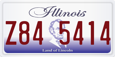 IL license plate Z845414