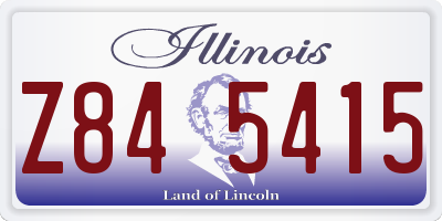 IL license plate Z845415