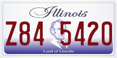 IL license plate Z845420