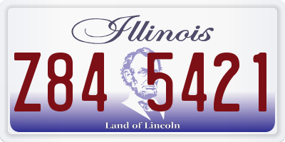 IL license plate Z845421