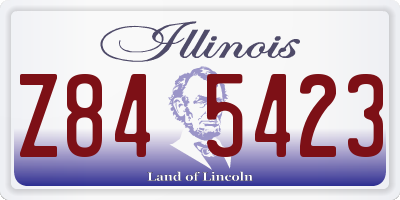 IL license plate Z845423
