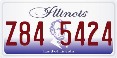 IL license plate Z845424