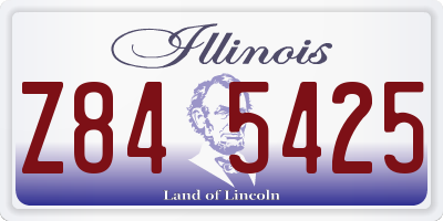 IL license plate Z845425