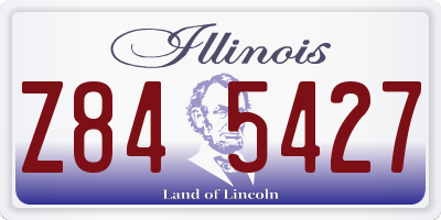 IL license plate Z845427
