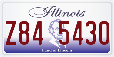 IL license plate Z845430