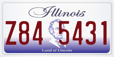 IL license plate Z845431