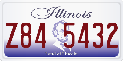 IL license plate Z845432