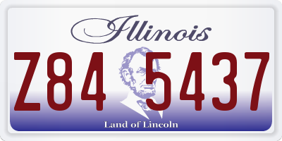 IL license plate Z845437