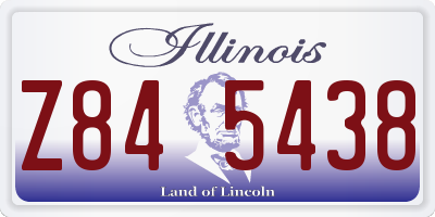 IL license plate Z845438