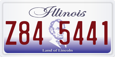 IL license plate Z845441