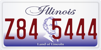 IL license plate Z845444
