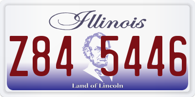 IL license plate Z845446