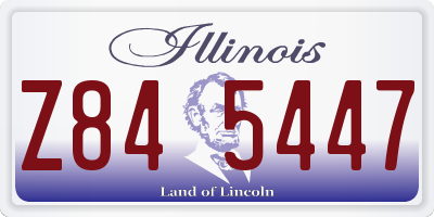 IL license plate Z845447