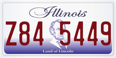 IL license plate Z845449