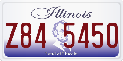 IL license plate Z845450
