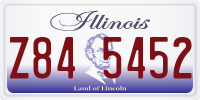 IL license plate Z845452
