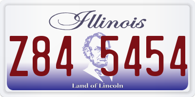 IL license plate Z845454