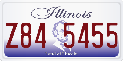 IL license plate Z845455