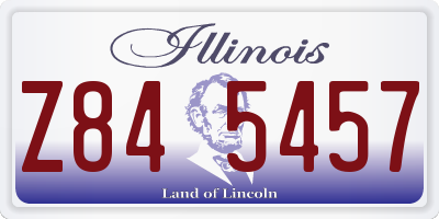 IL license plate Z845457