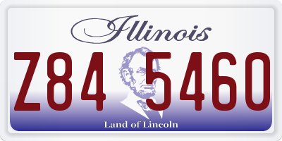 IL license plate Z845460