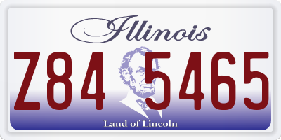 IL license plate Z845465