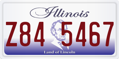 IL license plate Z845467