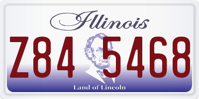 IL license plate Z845468