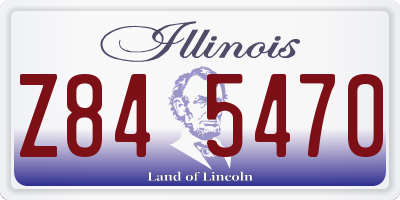 IL license plate Z845470
