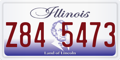 IL license plate Z845473