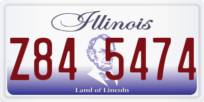 IL license plate Z845474