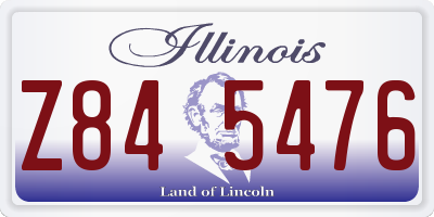 IL license plate Z845476