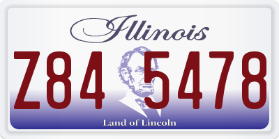 IL license plate Z845478