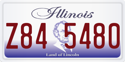IL license plate Z845480