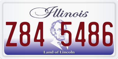 IL license plate Z845486