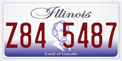 IL license plate Z845487