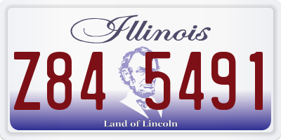 IL license plate Z845491