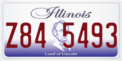 IL license plate Z845493
