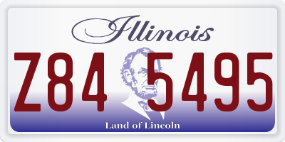 IL license plate Z845495