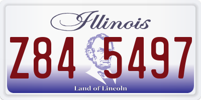 IL license plate Z845497