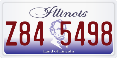 IL license plate Z845498