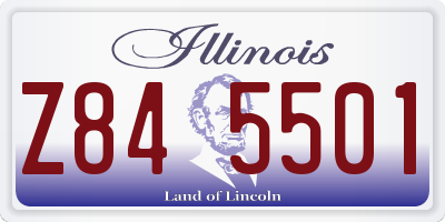 IL license plate Z845501