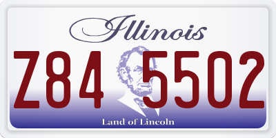 IL license plate Z845502