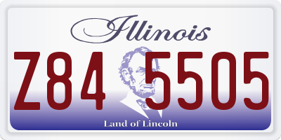 IL license plate Z845505