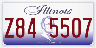 IL license plate Z845507
