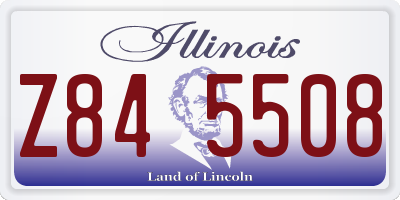IL license plate Z845508